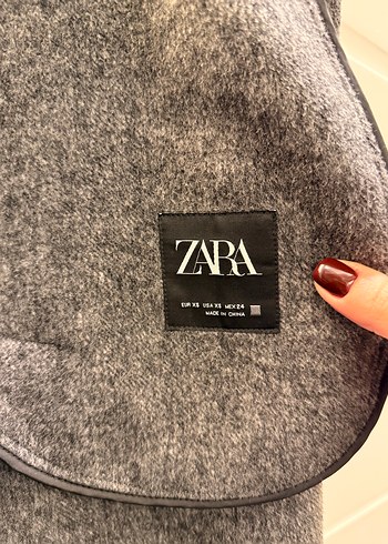 Antrasit Yünlü Uzun Kaban - Görsel 6