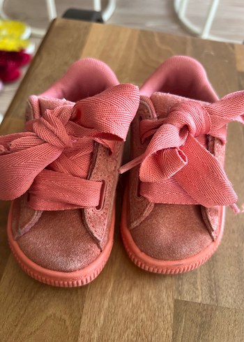 Puma Kız Çocuk Süet Pembe Spor Ayakkabı