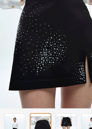 ADL taş işlemeli etek ceket takım - Görsel 5