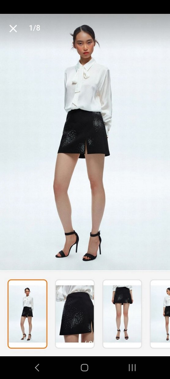 ADL taş işlemeli etek ceket takım - Görsel 4