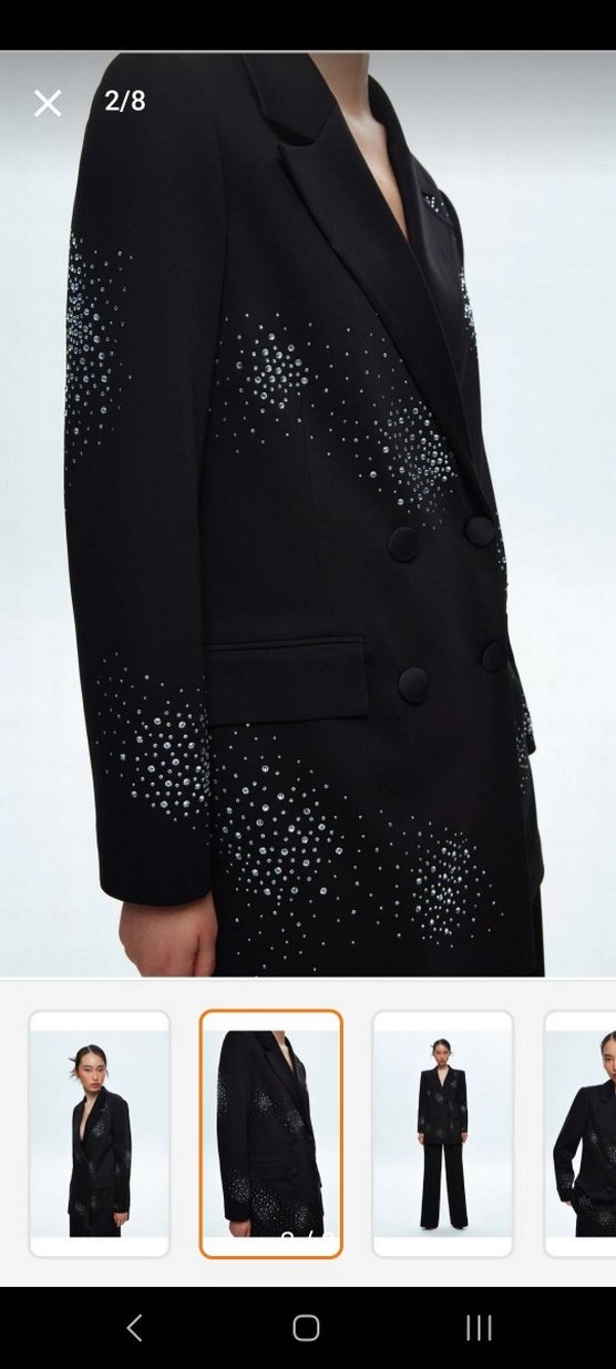 ADL taş işlemeli etek ceket takım - Görsel 2