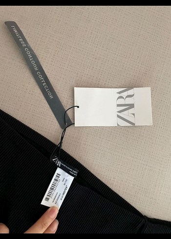 ZARA taş detayli crop bluz - Görsel 5