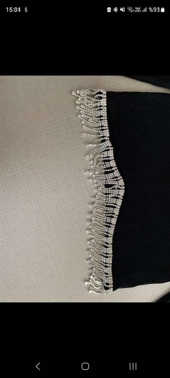 ZARA taş detayli crop bluz - Görsel 4