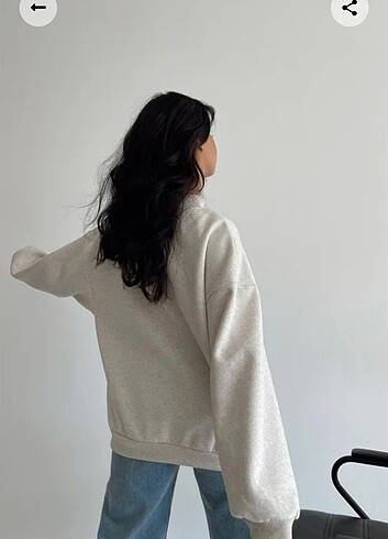 s Beden ten rengi Renk Oversize sweatshirt 