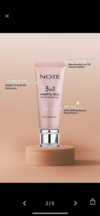 Note bb krem