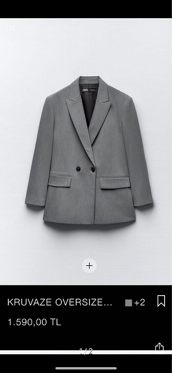 Zara gri blazer ceket