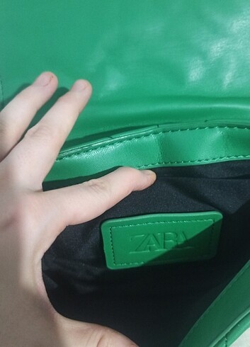  Beden yeşil Renk Orjinal zara kapitone zincirli çanta 