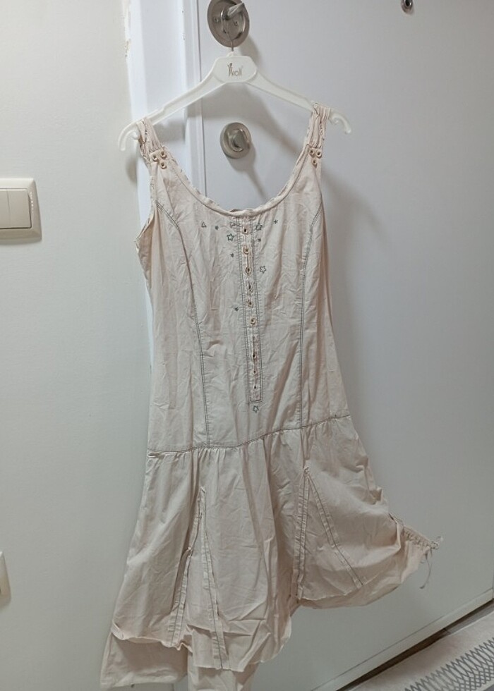 Keten elbise - Görsel 2