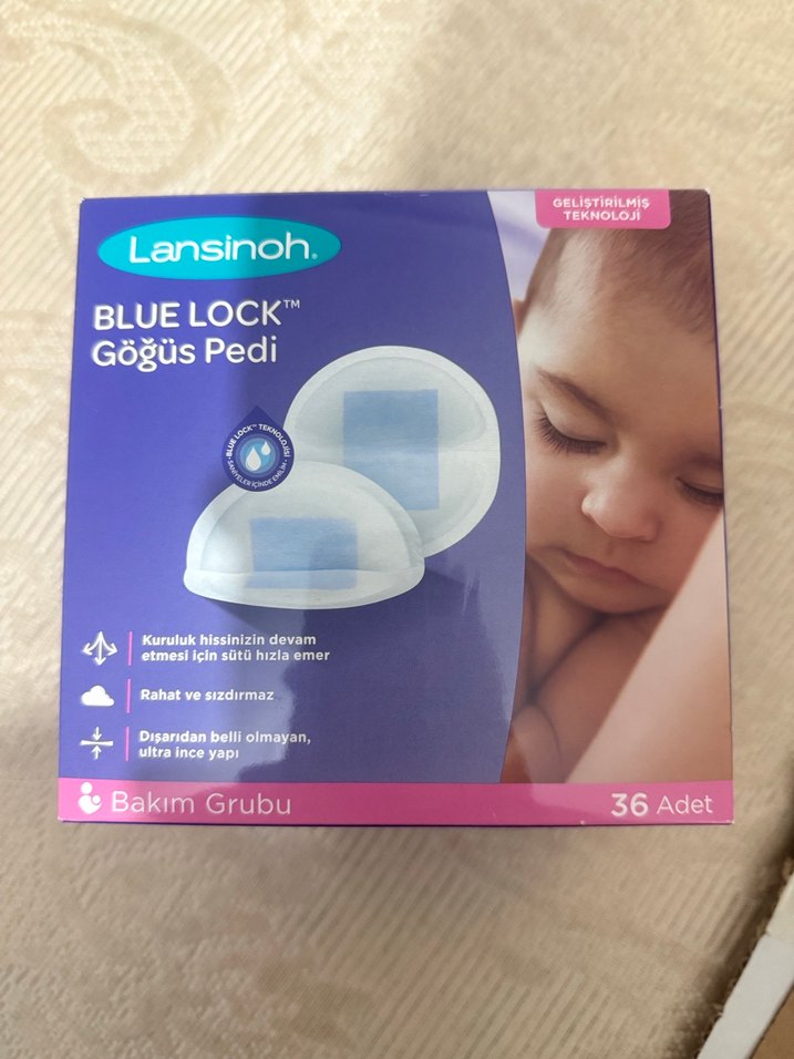 Lansinoh Blue Lock Göğüs Pedi 36'lı Mavi - Görsel 2