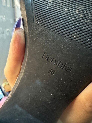 36 Beden beyaz Renk Bershka Topuklu Ayakkabı