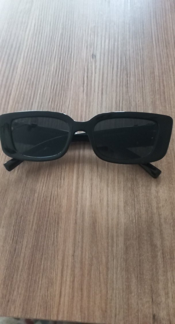 Siyah Minimalist Gotik Kadın Güneş Gözlüğü - Görsel 5