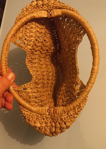 Bej Örgü Kadın Çanta - Görsel 5