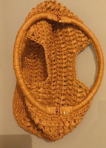 Bej Örgü Kadın Çanta - Görsel 4