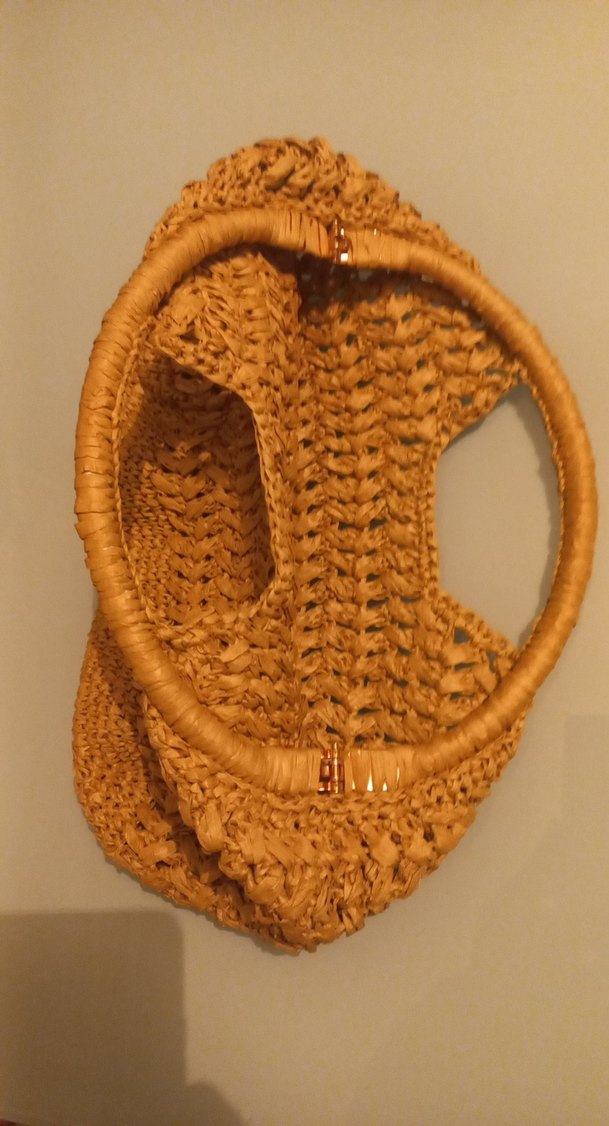 Bej Örgü Kadın Çanta - Görsel 4