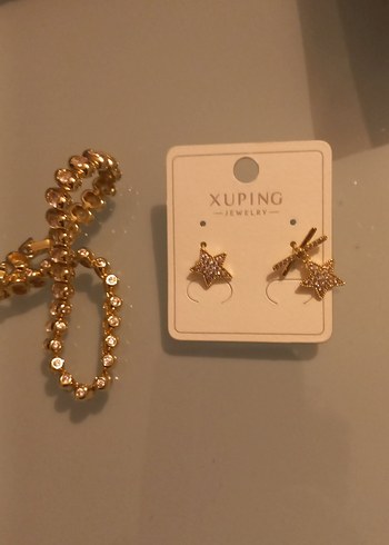 Zincir Detaylı Altın Renk Bileklik - Görsel 4