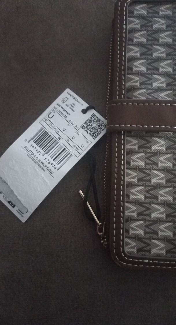 Dikiş Detaylı Kahverengi Deri Kadın Cüzdan - Görsel 2