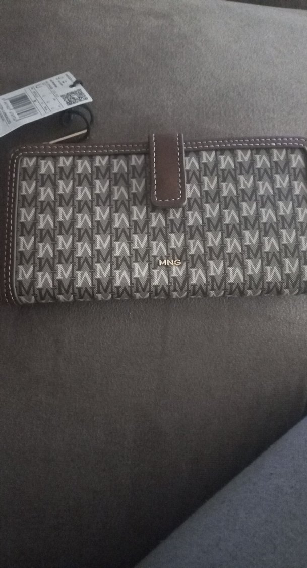 Dikiş Detaylı Kahverengi Deri Kadın Cüzdan - Görsel 3