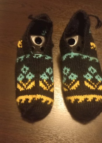 bayan Çok Renkli Desenli patik - Görsel 3