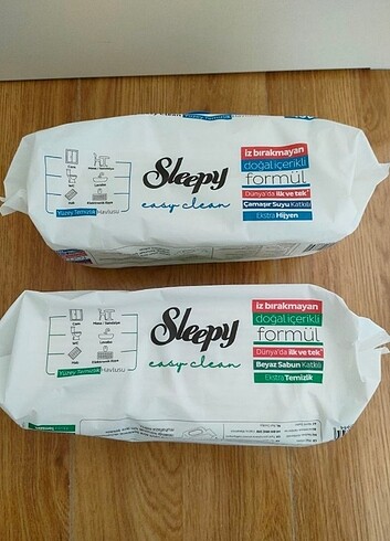 Beden Renk 2 paket sıfır sleepy temizlik mendili