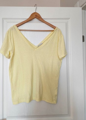Zara Oversize Keten Tişört