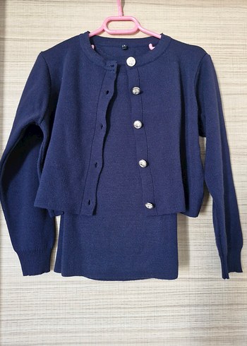 Trendyol & Milla Lacivert Crop Triko Alt Üst Takım