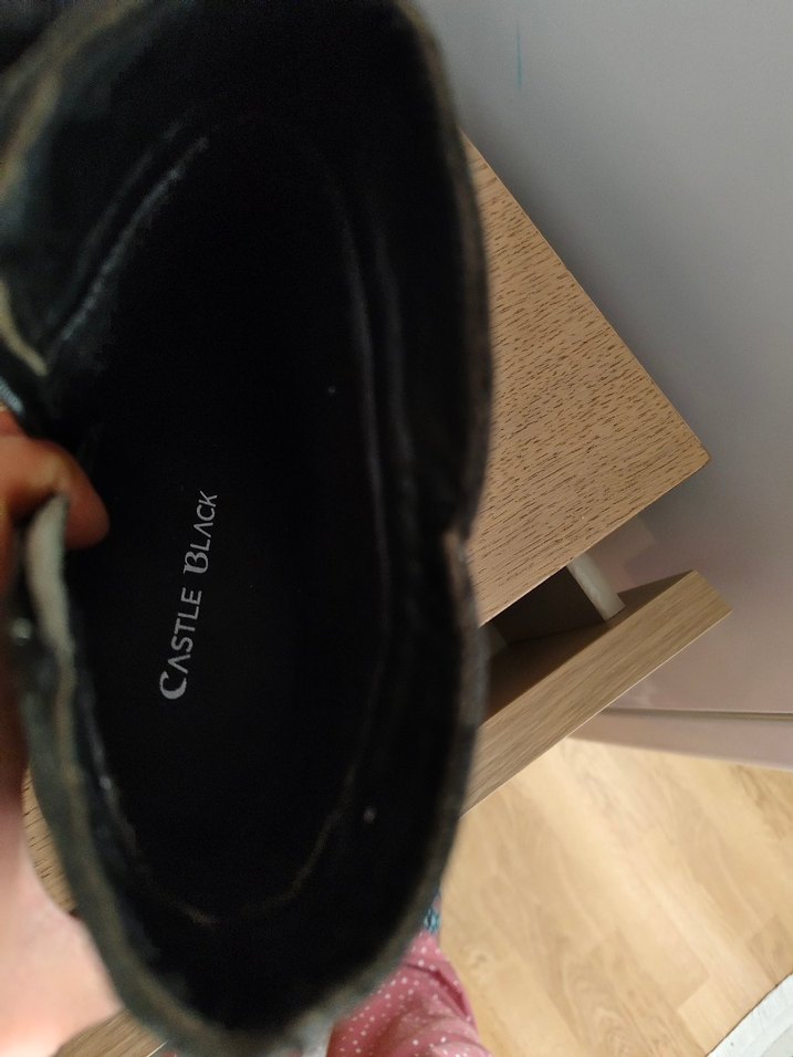 Siyah Deri Kadın Dolgu Topuklu Bot - Görsel 4