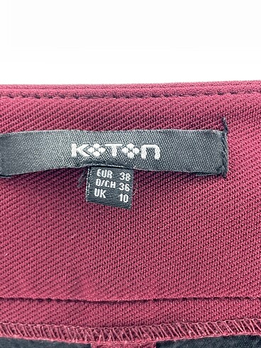 38 Beden bordo Renk Koton Mini Etek %70 İndirimli.