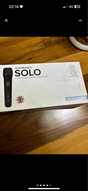 SONTRONICS SOLO Handheld Dinamik Mikrofon