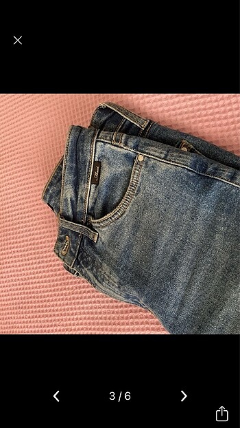 27 Beden mavi mom jean