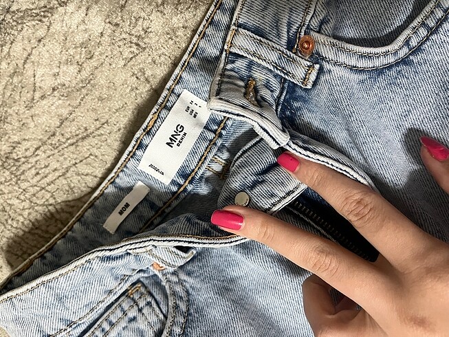 34 Beden Mango kot şort