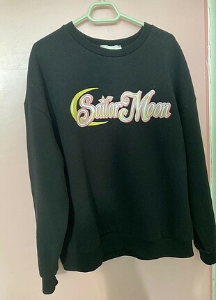 Pull and Bear Pull&bear sailor moon baskılı sweatshirt