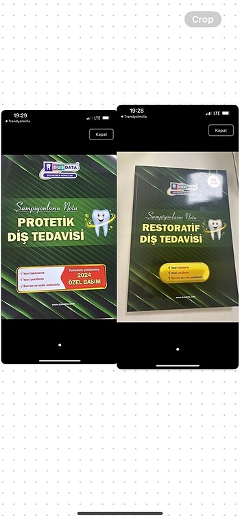 DUSDATA Restoratif ve Protetik Diş Tedavisi Kitapları