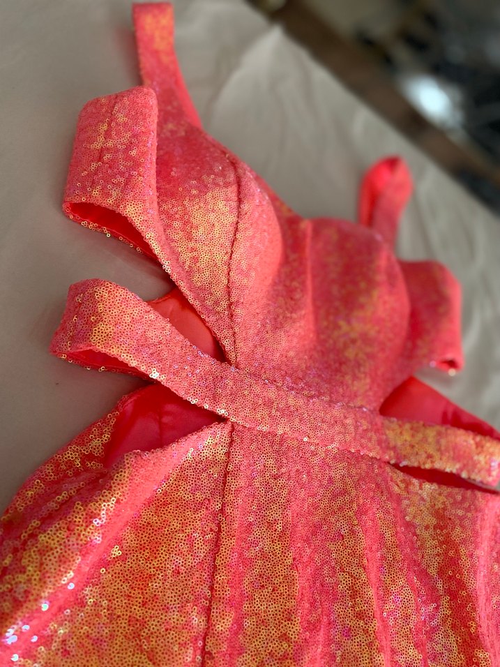 Parlak Uzun Abiye Elbise - Görsel 5