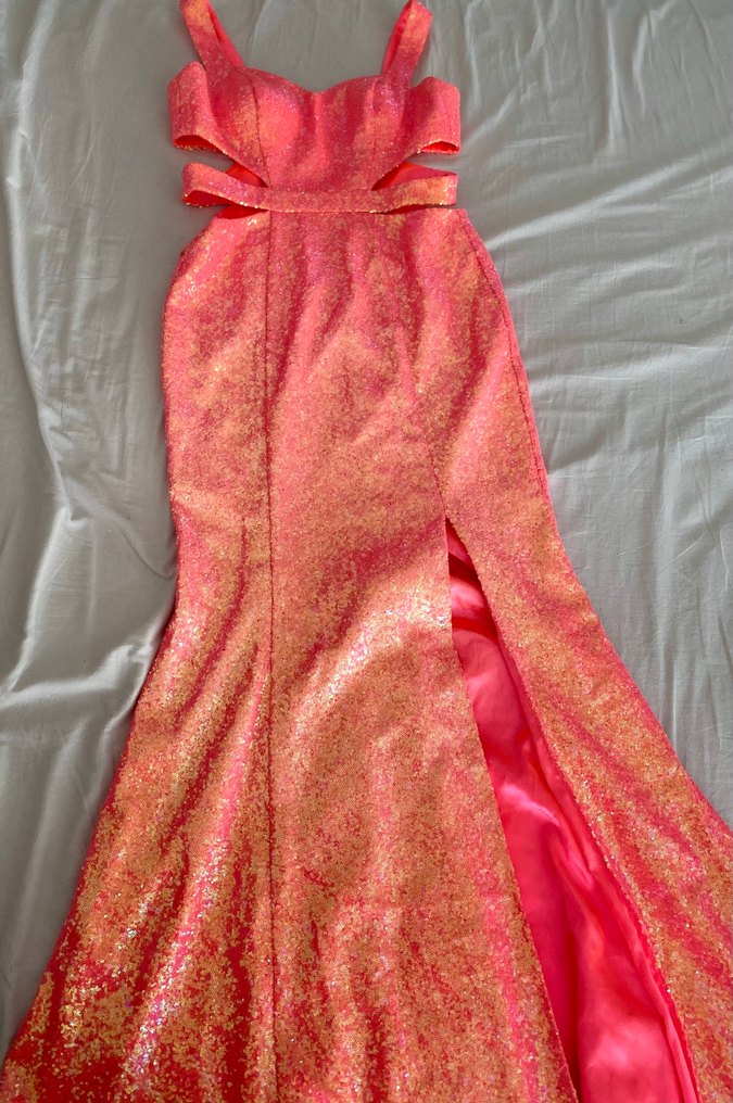 Parlak Uzun Abiye Elbise - Görsel 2