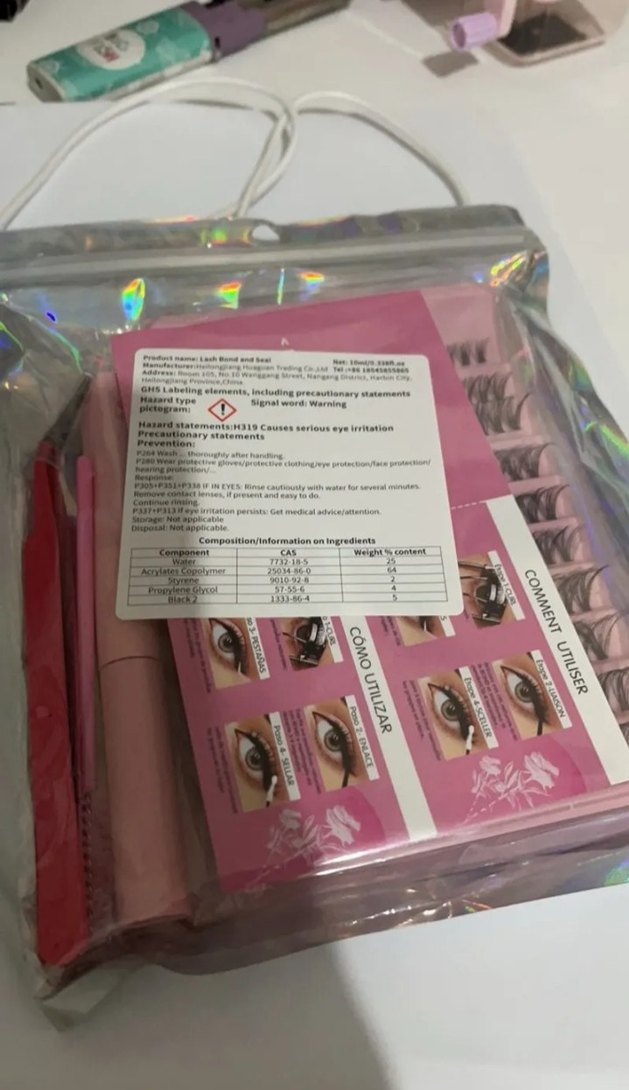 Pastel Pembe Sahte Kirpik Seti - Görsel 2