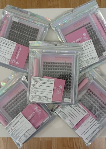 Pembe Kutuda Gri Takma Kirpik Seti - Görsel 2