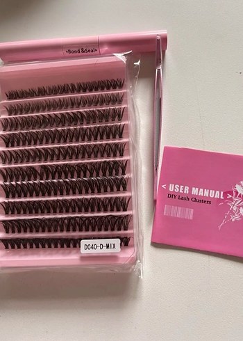 Pembe Işıltılı Takma Kirpik D040-D-MIX - Görsel 5