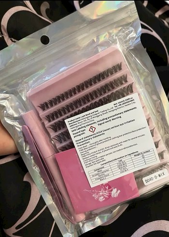 Pembe DIY Takma Kirpik Seti - Görsel 4