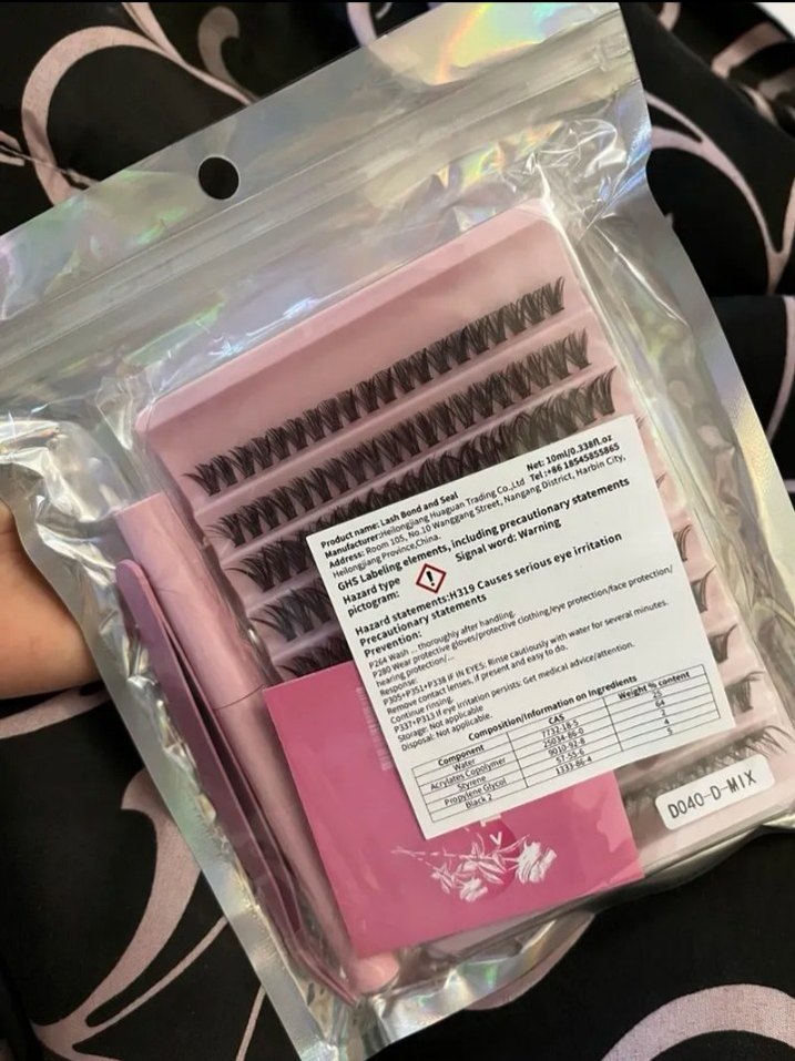 Pembe DIY Kirpik Kümeleri - Görsel 4