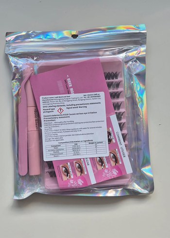 Pembe Pastel Takma Kirpik Seti - Görsel 5