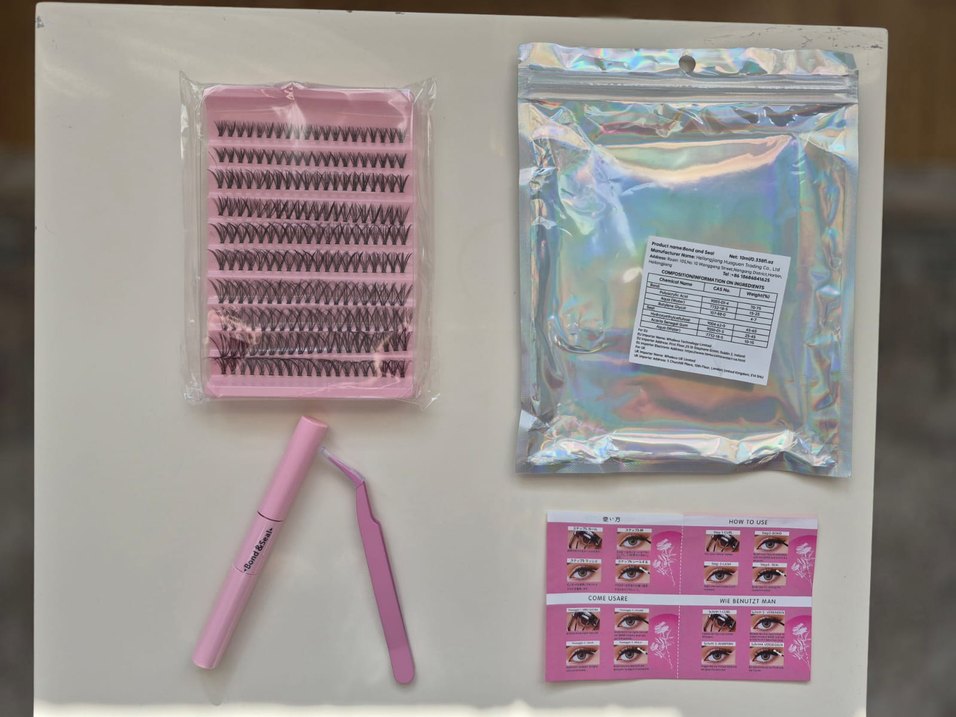 Pembe Pastel Takma Kirpik Seti - Görsel 3