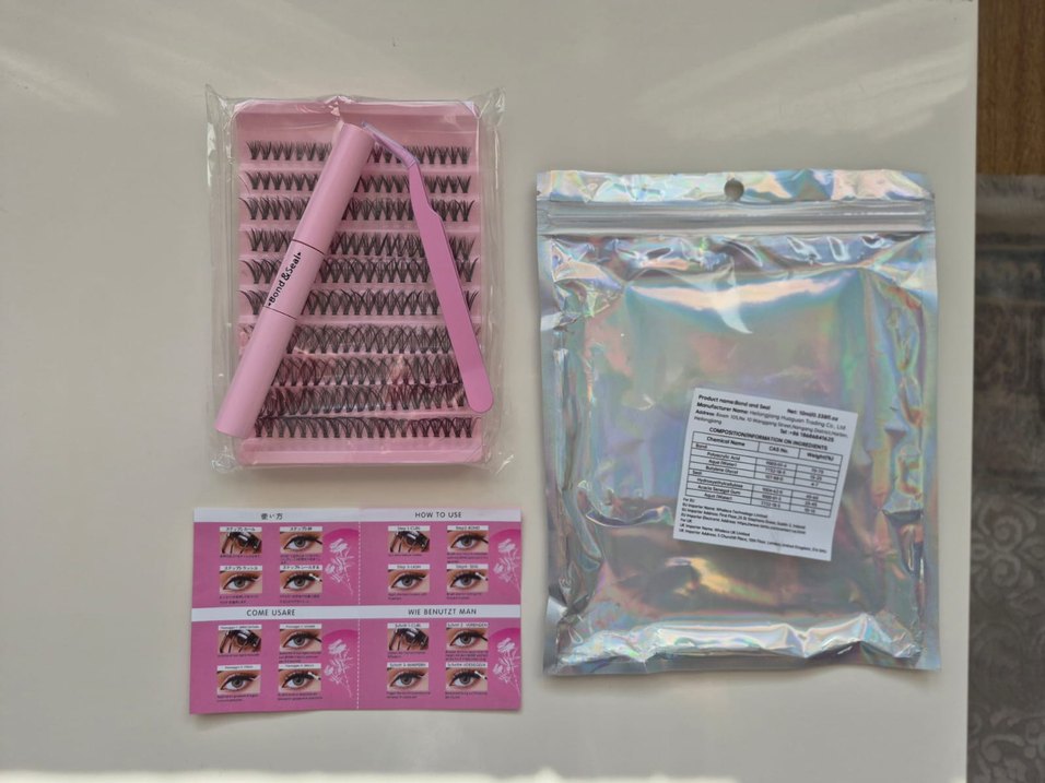 Pembe Pastel Takma Kirpik Seti - Görsel 4