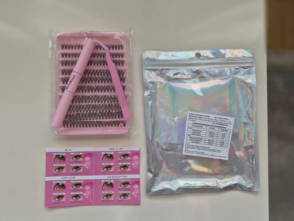 Pembe Pastel Takma Kirpik Seti - Görsel 2