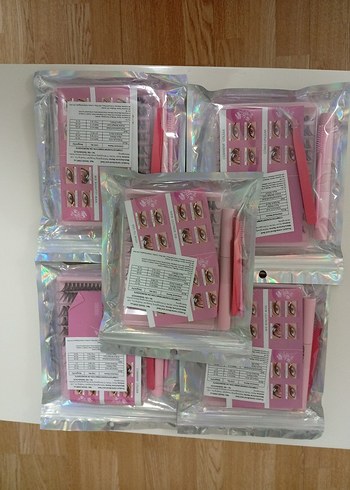 Pastel Pembe Takma Kirpik Seti - Görsel 3