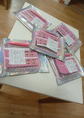 Pastel Pembe Takma Kirpik Seti - Görsel 4