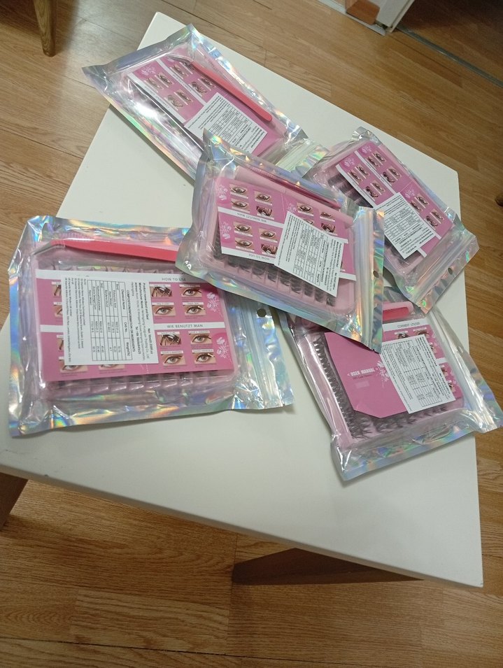 Pastel Pembe Takma Kirpik Seti - Görsel 4