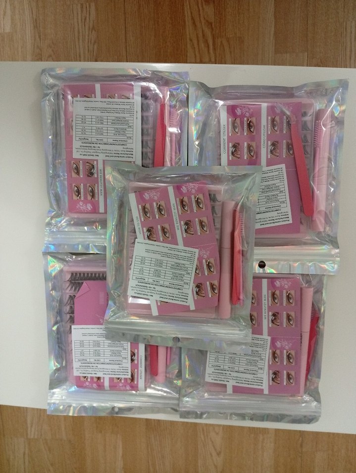 Pastel Pembe Takma Kirpik Seti - Görsel 2