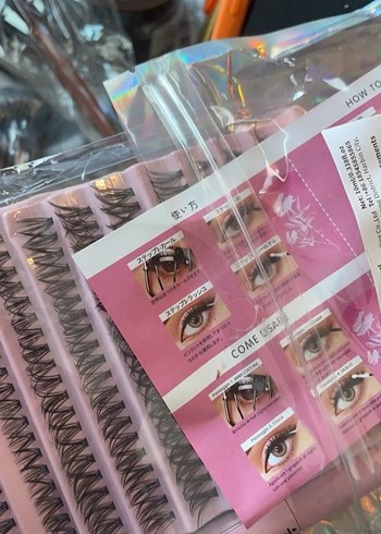 Pembe Takma Kirpik Seti D030-D-MIX - Görsel 4