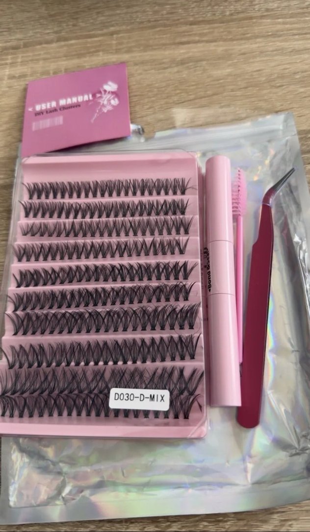 Pembe Pastel Takma Kirpik Seti - Görsel 3