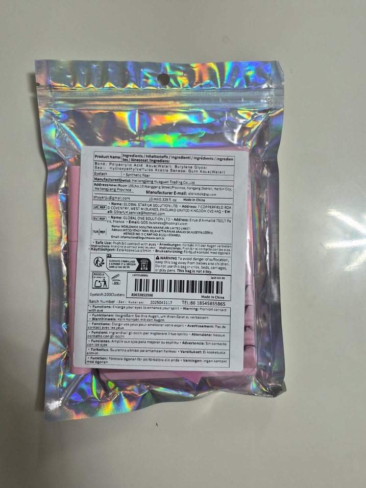 Pembe Işıltılı Takma Kirpik Seti - Görsel 4